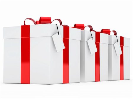 simsearch:400-06408037,k - panneau de ruban rouge Noël blanc cadeau boîtes Photographie de stock - Aubaine LD & Abonnement, Code: 400-06408220
