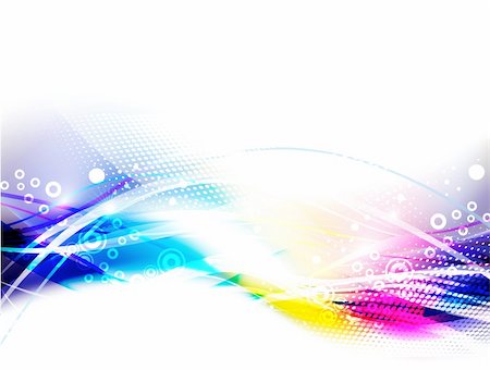 abstract colorful wave background vector illustrator Stock Photo - Budget Royalty-Free & Subscription, Code: 400-06408794