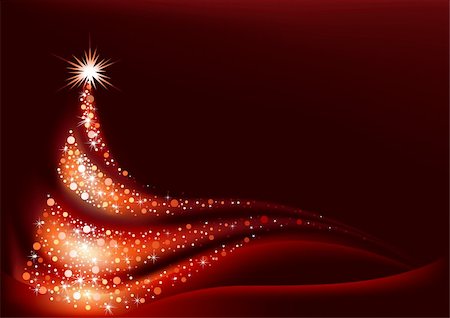Abstract Christmas Tree - Background Illustration, Vector Stock Photo - Budget Royalty-Free & Subscription, Code: 400-06409246
