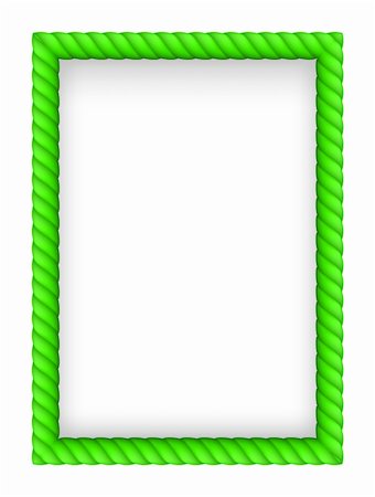simsearch:400-06519121,k - Green Rope Border. Illustration on white background Stock Photo - Budget Royalty-Free & Subscription, Code: 400-06409435