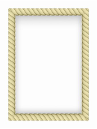 simsearch:400-06519121,k - Yellow Rope Border. Illustration on white background Stock Photo - Budget Royalty-Free & Subscription, Code: 400-06409438