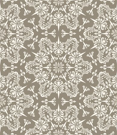 simsearch:400-05886853,k - vector vintage seamless pattern, fully editable file with clipping mask and pattern in swatch menu Stock Photo - Budget Royalty-Free & Subscription, Code: 400-06409462