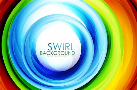 Vector abstract background. Swirl hi-tech design Stock Photo - Budget Royalty-Free & Subscription, Code: 400-06414042