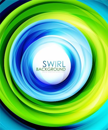 Vector abstract background. Swirl hi-tech design Stock Photo - Budget Royalty-Free & Subscription, Code: 400-06414108