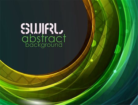 Abstract swirl motion background for your design. Made of glass round elements Stock Photo - Budget Royalty-Free & Subscription, Code: 400-06414441