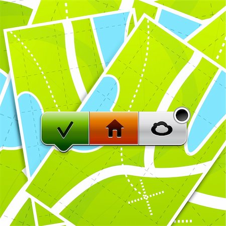 simsearch:400-06088098,k - Menu pointer. Vector eps10 icon: several buttons in one location Stock Photo - Budget Royalty-Free & Subscription, Code: 400-06414548