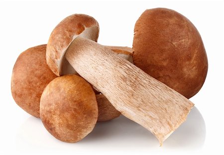 simsearch:841-06446938,k - five cep (boletus edulis) isolated on white background Stock Photo - Budget Royalty-Free & Subscription, Code: 400-06415252