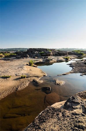 pond in Sampanbok , in Mekong River, Ubon Ratchathani. Grand canyon in Thailand Stock Photo - Budget Royalty-Free & Subscription, Code: 400-06415718