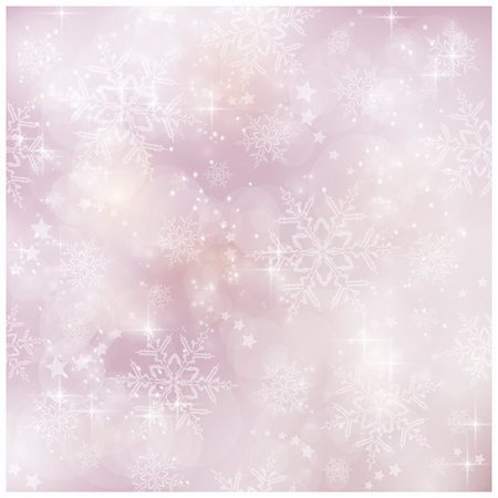 simsearch:400-09084216,k - Abstract soft blurry background with bokeh lights, snow flakes and stars. The festive feeling makes it a great backdrop for many winter, Christmas designs. Copyspace. Foto de stock - Super Valor sin royalties y Suscripción, Código: 400-06415782