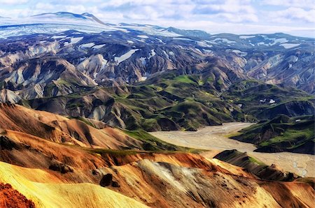 red flowers in stone images - Landmannalaugar colorful mountains landscape detail view, Iceland Stock Photo - Budget Royalty-Free & Subscription, Code: 400-06416739
