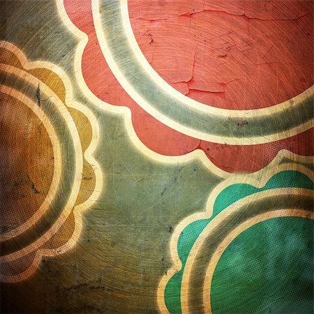 grunge retro paper texture, abstract circles background Stock Photo - Budget Royalty-Free & Subscription, Code: 400-06417227