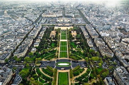 dmitryelagin (artist) - Paris center aerial view at day time, wide angle of view Stock Photo - Budget Royalty-Free & Subscription, Code: 400-06418016