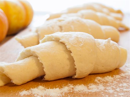 Baking small croissants for breakfast. Stock Photo - Budget Royalty-Free & Subscription, Code: 400-06418137