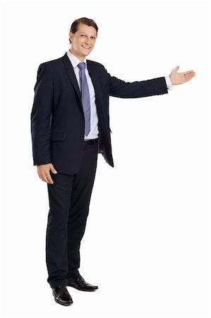 sumners (artist) - Photo of a handsome young businessman pointing to something. Fotografie stock - Microstock e Abbonamento, Codice: 400-06418203