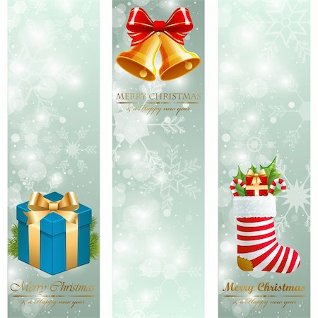 simsearch:400-08712804,k - Christmas vintage vertical banners.  Vector illustration. Stock Photo - Budget Royalty-Free & Subscription, Code: 400-06418257