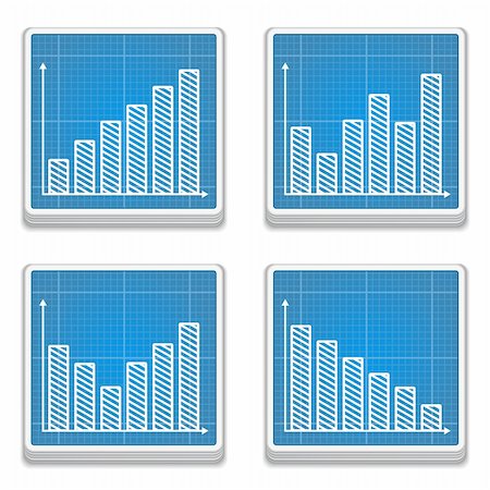 simsearch:400-06483447,k - Icons of graphs, vector eps10 illustration Stock Photo - Budget Royalty-Free & Subscription, Code: 400-06418890