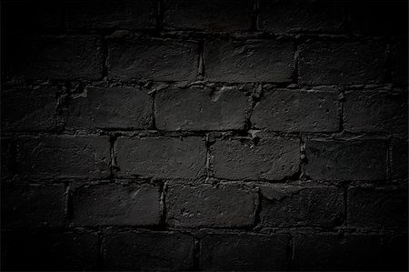 dark surface - Mur de briques sombres, vide avec copy space Photographie de stock - Aubaine LD & Abonnement, Code: 400-06419682