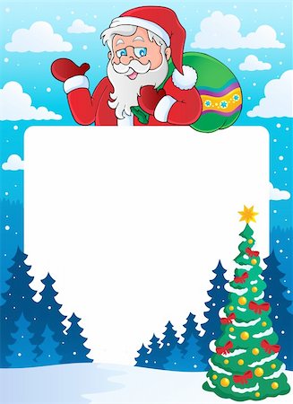 simsearch:400-05178688,k - Cadre de Noël thème 6 - illustration vectorielle. Photographie de stock - Aubaine LD & Abonnement, Code: 400-06419914