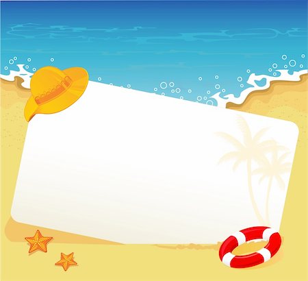 Vector illustration of Summer tropical banner Stock Photo - Budget Royalty-Free & Subscription, Code: 400-06410693
