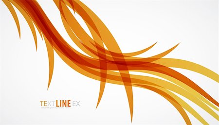 Abstract orange vector wave background Stock Photo - Budget Royalty-Free & Subscription, Code: 400-06411483