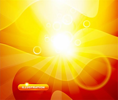 simsearch:400-06413971,k - Orange shiny wave vector background Stock Photo - Budget Royalty-Free & Subscription, Code: 400-06411762