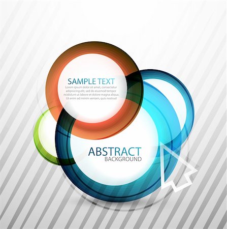 Abstract vector banner made of circles Stock Photo - Budget Royalty-Free & Subscription, Code: 400-06411772