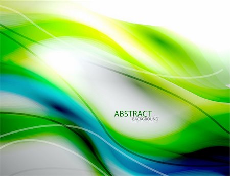 simsearch:400-06413971,k - Blue and green blurred smooth wave abstract background Stock Photo - Budget Royalty-Free & Subscription, Code: 400-06411833