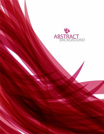 espuma (líquida) - Vector red wave abstract design template on white Stock Photo - Budget Royalty-Free & Subscription, Code: 400-06411954