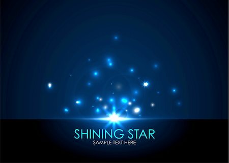 sparkling nights sky - Abstract vector background with bright shining star Stock Photo - Budget Royalty-Free & Subscription, Code: 400-06411966