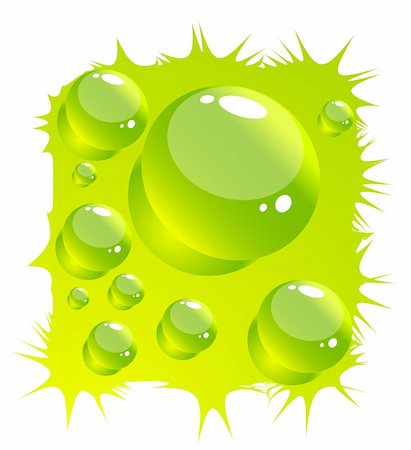 simsearch:400-04617126,k - Natural water drops green design Fotografie stock - Microstock e Abbonamento, Codice: 400-06412632