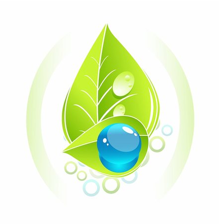 Abstract green nature eco concept Stock Photo - Budget Royalty-Free & Subscription, Code: 400-06412664