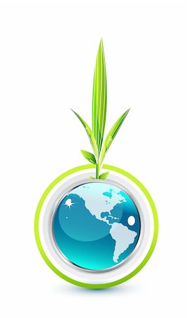 simsearch:400-06412455,k - Nature glass Earth globe vector concept Stock Photo - Budget Royalty-Free & Subscription, Code: 400-06412678