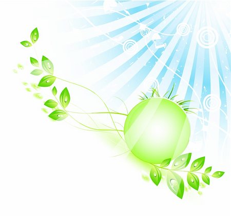 Abstract green nature eco concept Stock Photo - Budget Royalty-Free & Subscription, Code: 400-06412762
