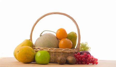 group on fruits on basket Stock Photo - Budget Royalty-Free & Subscription, Code: 400-06413200