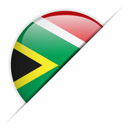 simsearch:400-06365583,k - Vector - South Africa Flag Glossy Button Stock Photo - Budget Royalty-Free & Subscription, Code: 400-06413306