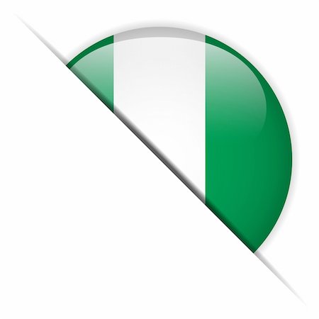 simsearch:400-06365583,k - Vector - Nigeria Flag Glossy Button Stock Photo - Budget Royalty-Free & Subscription, Code: 400-06413303