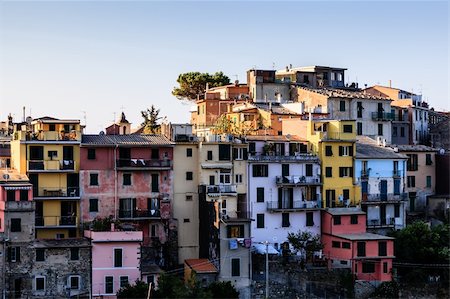 simsearch:400-07208859,k - The Medieval Village of Corniglia at Morning, Cinque Terre, Italy Stock Photo - Budget Royalty-Free & Subscription, Code: 400-06413354