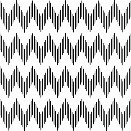 Seamless geometric zigzag pattern. Vector art. Stock Photo - Budget Royalty-Free & Subscription, Code: 400-06413762