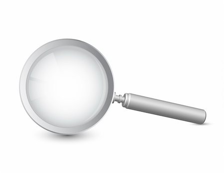 simsearch:400-04379190,k - Vector illustration of magnifying glass Stock Photo - Budget Royalty-Free & Subscription, Code: 400-06413922