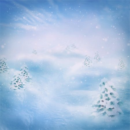 simsearch:400-05681859,k - Winter snow background. Pine forest. Snow on the hills with blue sky in the back. Stock Photo - Budget Royalty-Free & Subscription, Code: 400-06424470