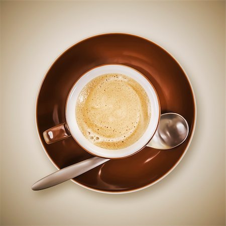 An image of a brown cup of coffee Stock Photo - Budget Royalty-Free & Subscription, Code: 400-06424594