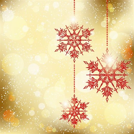 simsearch:400-07839998,k - Sparkling Christmas Snowflakes Greeting Card Stock Photo - Budget Royalty-Free & Subscription, Code: 400-06424695