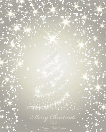 simsearch:400-07718917,k - Beautiful Christmas (New Year) card.  Vector illustration with transparency and mesh EPS10. Stock Photo - Budget Royalty-Free & Subscription, Code: 400-06424875