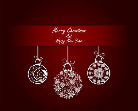 Beautiful Christmas (New Year) card. Vector illustration with transparency EPS10. Stock Photo - Budget Royalty-Free & Subscription, Code: 400-06424877