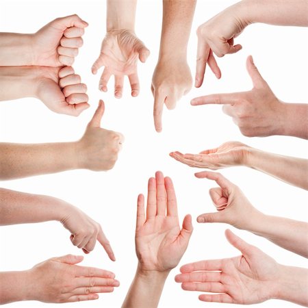 Female hands isolated on white background Stock Photo - Budget Royalty-Free & Subscription, Code: 400-06425363