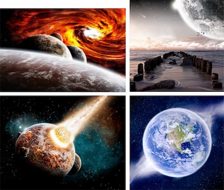 simsearch:400-06425552,k - Planète terre Apocalypse fait avec photoshop cs5 Photographie de stock - Aubaine LD & Abonnement, Code: 400-06425545