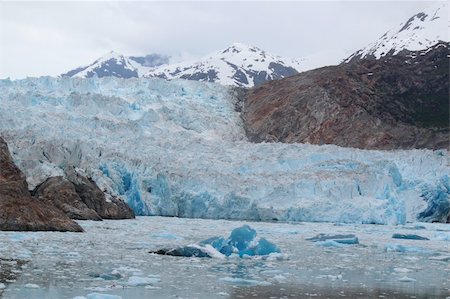 Glacier Sawyer, Fjord de Tracy Arm en Alaska Photographie de stock - Aubaine LD & Abonnement, Code: 400-06425675