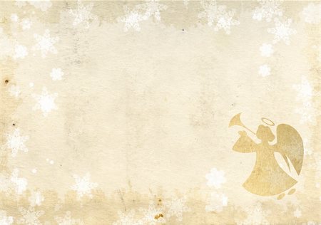 Christmas grunge background with angel Stock Photo - Budget Royalty-Free & Subscription, Code: 400-06426858