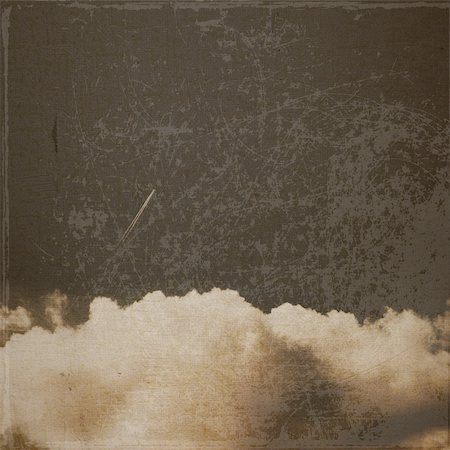 Grunge cloud background, vintage paper texture Stock Photo - Budget Royalty-Free & Subscription, Code: 400-06427087