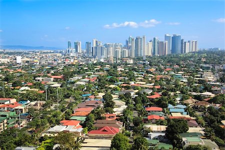 bureaux de grande hauteur du quartier d'affaires de fort bonifacio dans le centre-ville de makati de Manille aux philippines Photographie de stock - Aubaine LD & Abonnement, Code: 400-06427164